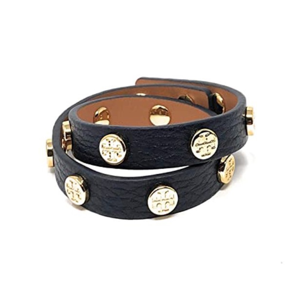 Tory Burch double leather strap bracelet